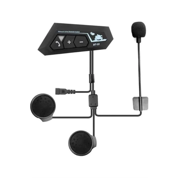 Mey İthalat® Yeni Nesil Dinleme Ve Konuşma Özellikli Intercom Kask Kulaklığı 5.0 Bluetooth