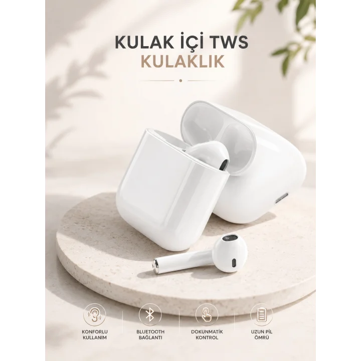 Mey İthalat® Yeni Nesil HD Ses ve Dokunmatik Kontrol Akıllı ve Şık Bluetooth Kulaklık