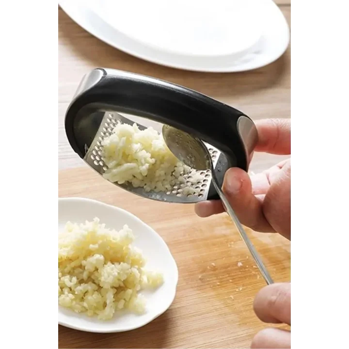 Mey İthalat® Yeni Sarımsak Ezici Paslanmaz Çelik Garlic Press
