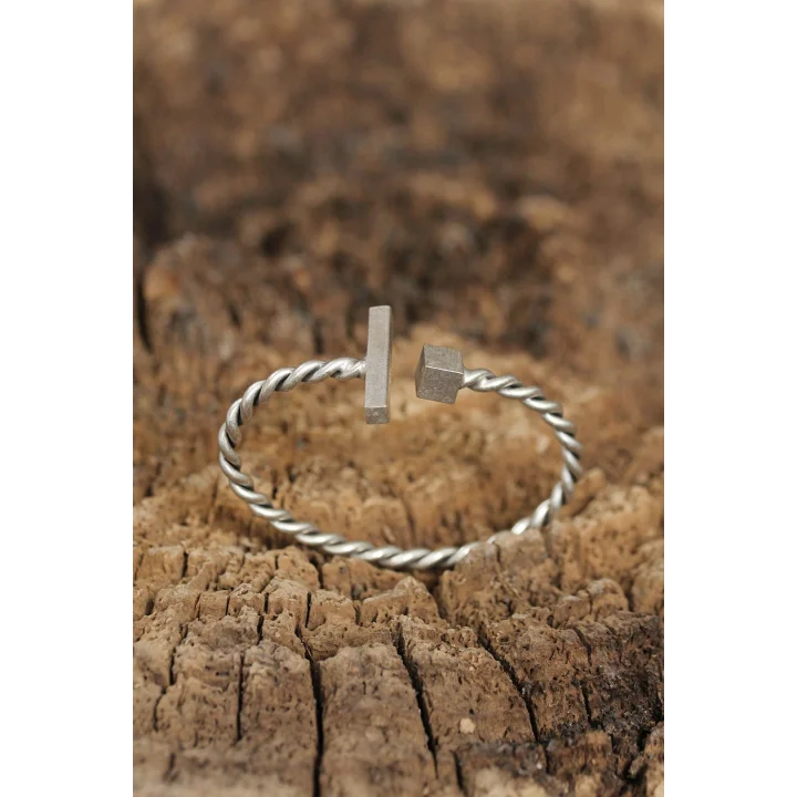 Mey İthalat® Yeni Sezon Geometrik Tasarımlı Erkek Kelepçe Bileklik