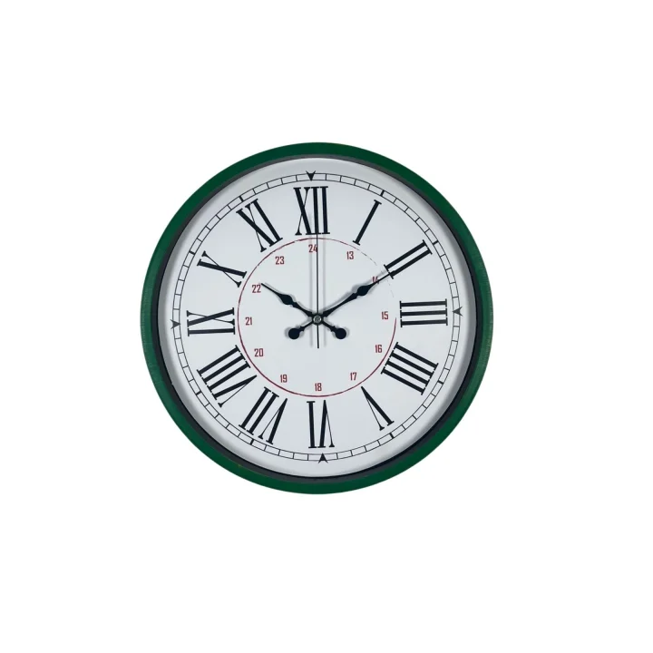 Mey İthalat® Yeşil 36 Cm Modern Şık Duvar Saati