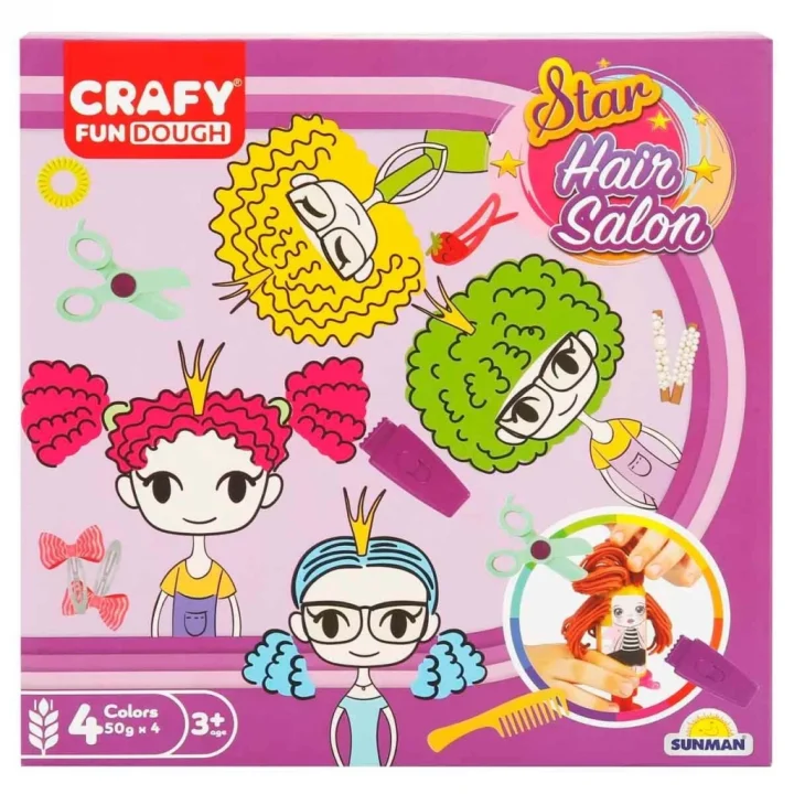 Mey İthalat® Yıldızlar Salonu Oyun Hamur Seti 200 gr 11 Parça