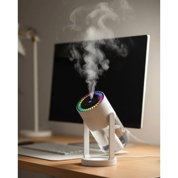 Mey İthalat® Yıldızlı Projektör Hava Nemlendirici Ultrasonik Buhar ve RGB Işık