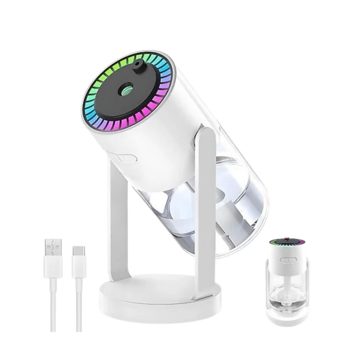 Mey İthalat® Yıldızlı Projektör Hava Nemlendirici Ultrasonik Buhar ve RGB Işık