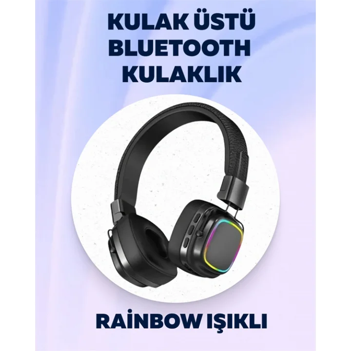 Mey İthalat® Yüksek Ses Kaliteli Kablosuz Kulak Üstü Kulaklık – BT 5.3