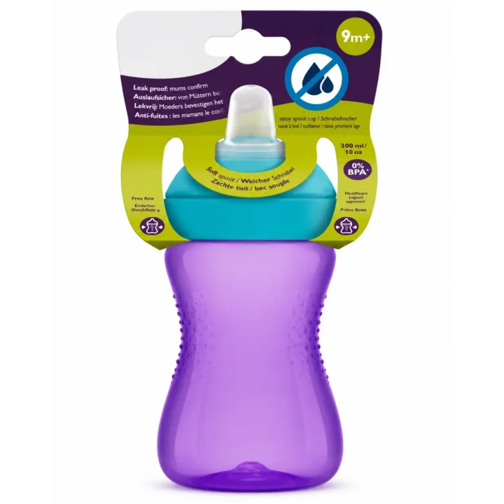 Mey İthalat® Yumuşak Uçlu Bardak 300 ml Mor