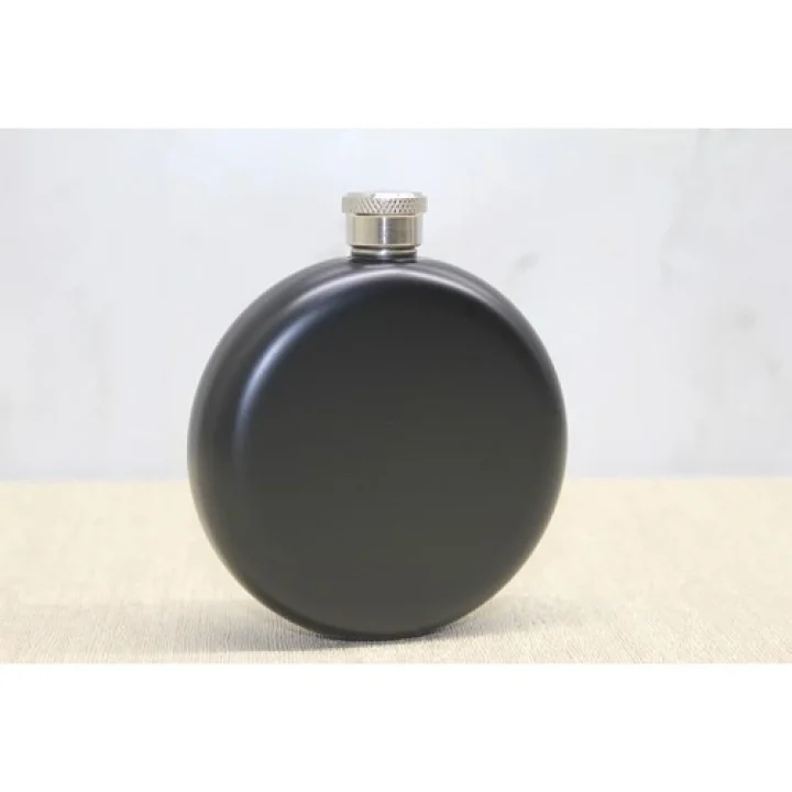 Mey İthalat® Yuvarlak Tekli Matara 5 Oz Siyah