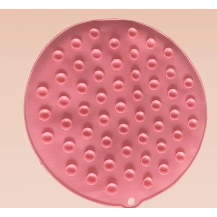 Mey İthalat® Yuvarlak Vantuzlu Banyo Sırt Kese Matı 26 cm