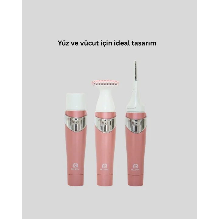 Mey İthalat® Yüz Tüyleri İçin Özel Başlıklı Pembe Epilatör