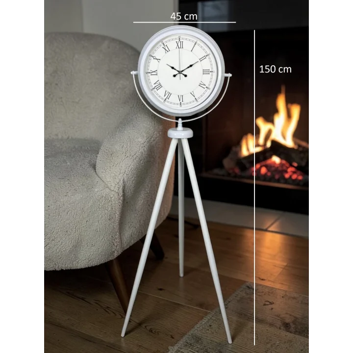 Mey İthalat® Zarif Roma Rakamlı Tripod Ayaklı Saat