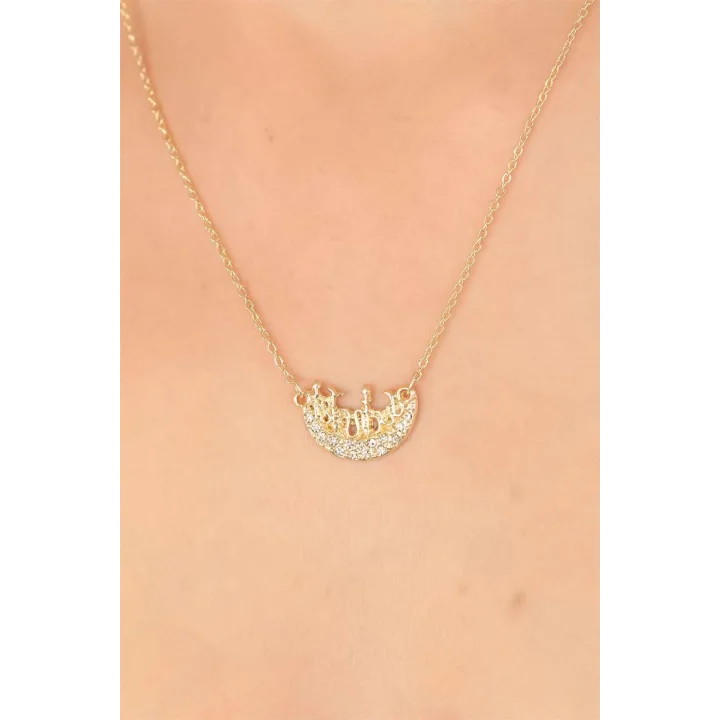 Mey İthalat® Zirkon Taşlı Bayan Kolye