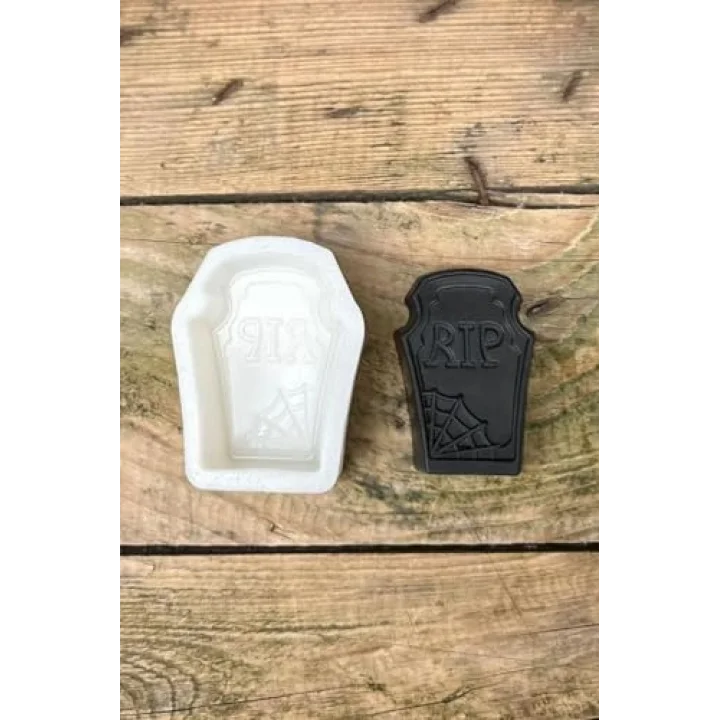 Mezar Taşı Rip Yazılı Mum Kalıbı (Silikon) (1 Adet)