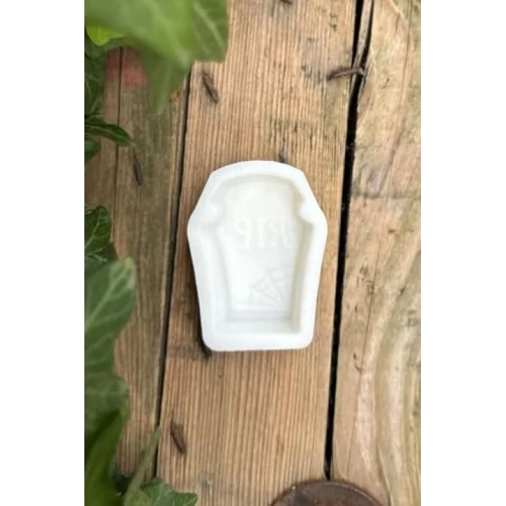 Mezar Taşı Rip Yazılı Mum Kalıbı (Silikon) (1 Adet)