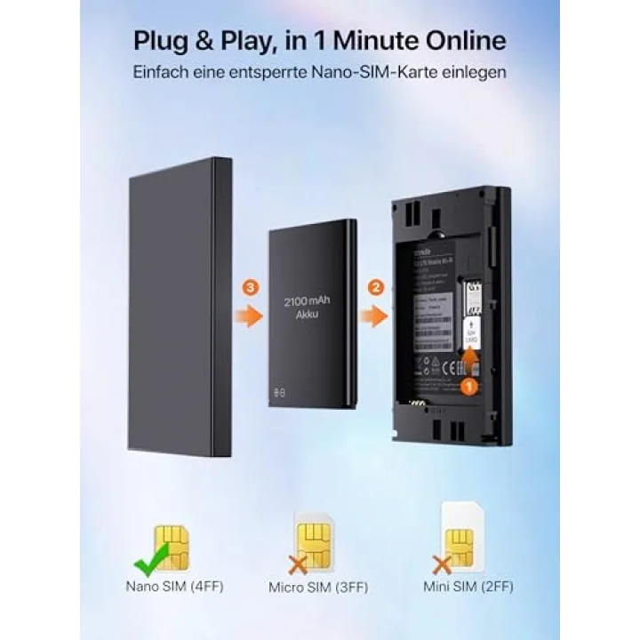 MF6 4G LTE MOBİLE WİFİ 6 ROUTER ( Sim Kart Takılabilir)