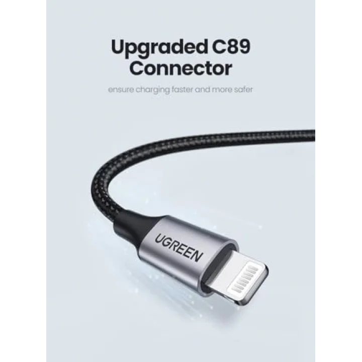 Mfi Lisansli USB-A & Lightning Örgülü Data ve Şarj Kablosu, 2 Metre, Beyaz