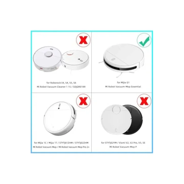 Mi Robot Vacuum Mop Essential 2 In 1 (G1 / Mjstg1) ile Uyumlu Robot Süpürge Yenileme Seti N1