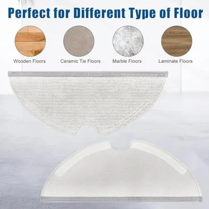 Mi Vacuum Mop Pro 2+ 3D | Vacuum Mop 1C | Vacuum Mop 2C | Dreame F9 | Dreame D9-D9 Max Uyumlu Fiber Mop Paspas-2 Adet