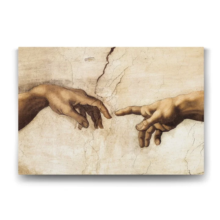 Michelangelo - Creation of Adam Tablosu - 75x50cm