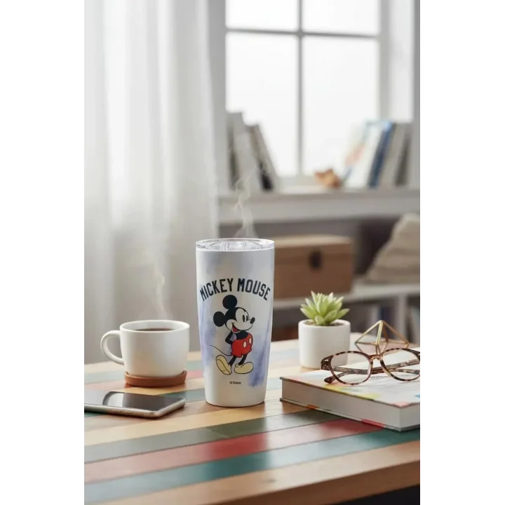Mickey Mouse Lisanslı Batik Desenli Paslanmaz Çelik Bardak - 860 ml, 2015938411109