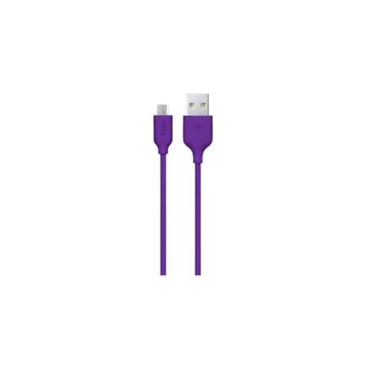 Micro Usb 120cm Şarj Kablosu, Mor
