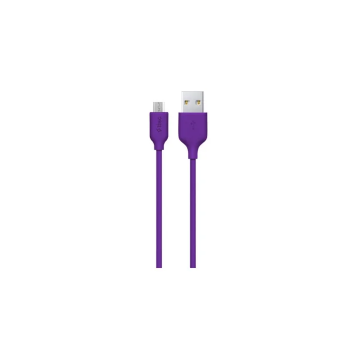 Micro Usb 120cm Şarj Kablosu, Mor