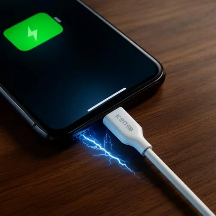 Micro USB Hızlı Aktarım Şarj Kablosu – 1 m Uzunlukta Mikro-USB Şarj ve Veri Kablosu, 2.4 Amper