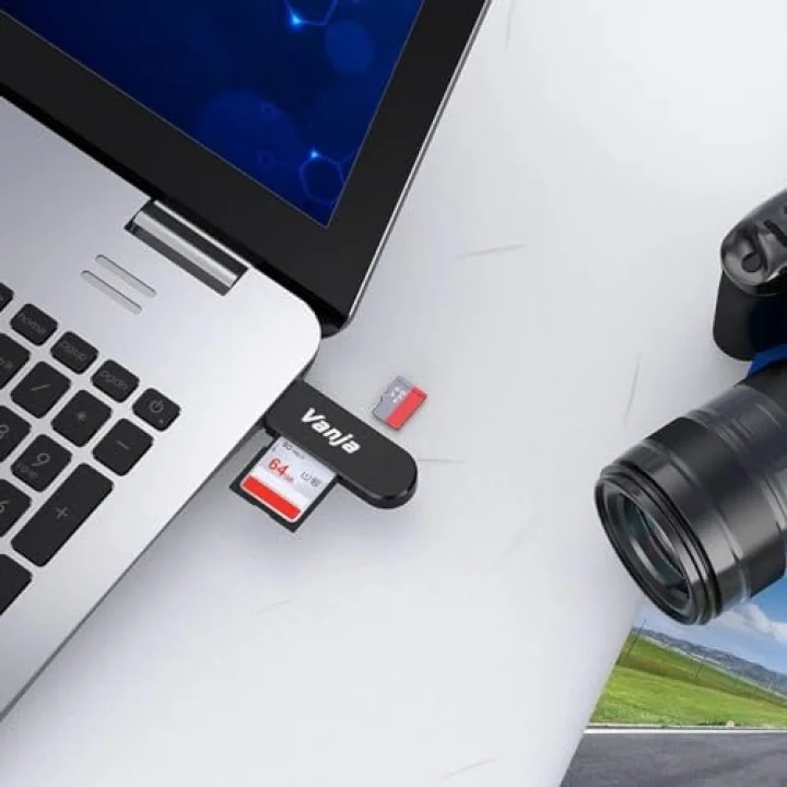 Micro USB OTG Adapter and USB 2.0 Portable Memory Card Reader for SDXC, SDHC, SD, MMC, RS-MMC, Micro SDXC, Micro SD, Micro SDHC Card and UHS-I Cards