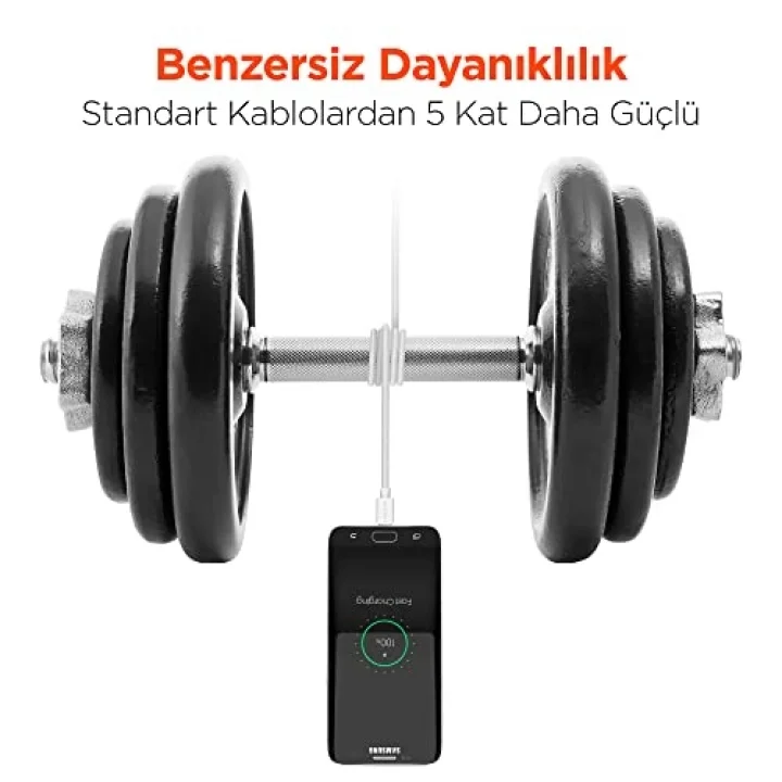 Micro USB Şarj ve Senkronizasyon Kablosu, Beyaz