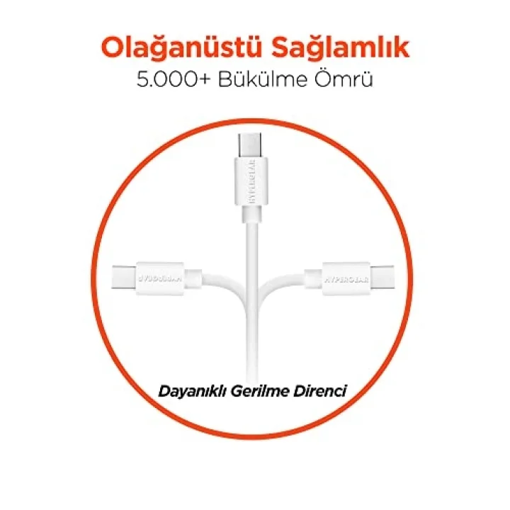 Micro USB Şarj ve Senkronizasyon Kablosu, Beyaz