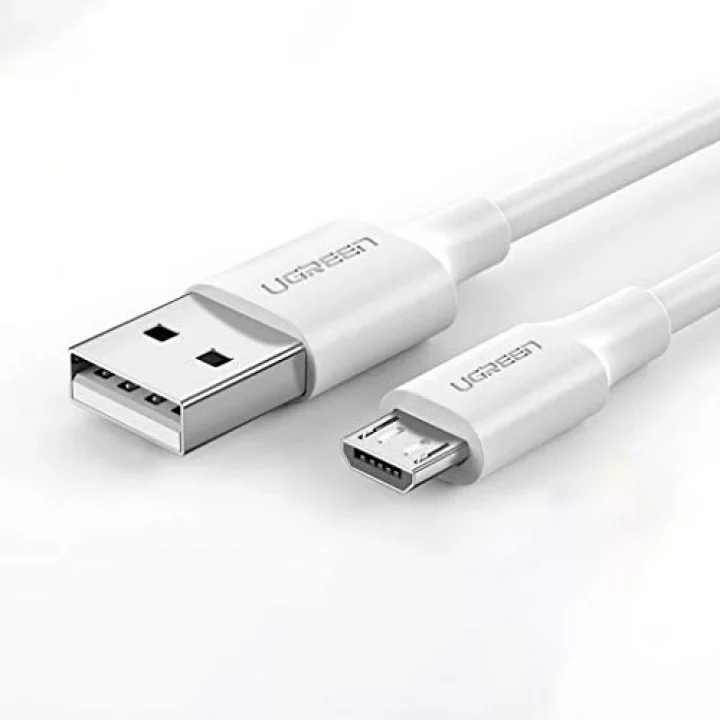 Micro-USB & USB-A Data ve Şarj Kablosu, 2 Metre, Beyaz