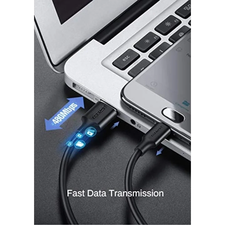 Micro-USB & USB-A Data ve Şarj Kablosu, 2 Metre, Beyaz