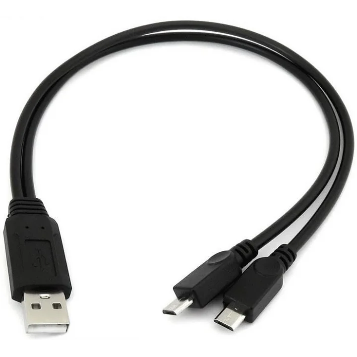 Micro Usb Y Kablo Data Power Çevirici Dönüştürücü Çoklayıcı Kablo