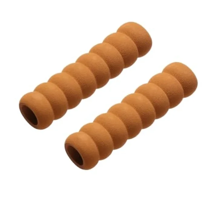 Microcase Spiral Yumuşak Esnek Kapı Kolu Çarpışma Önleyici Kapı Pencere Kolu Koruma -AL4546 2 Adet (Kahverengi)
