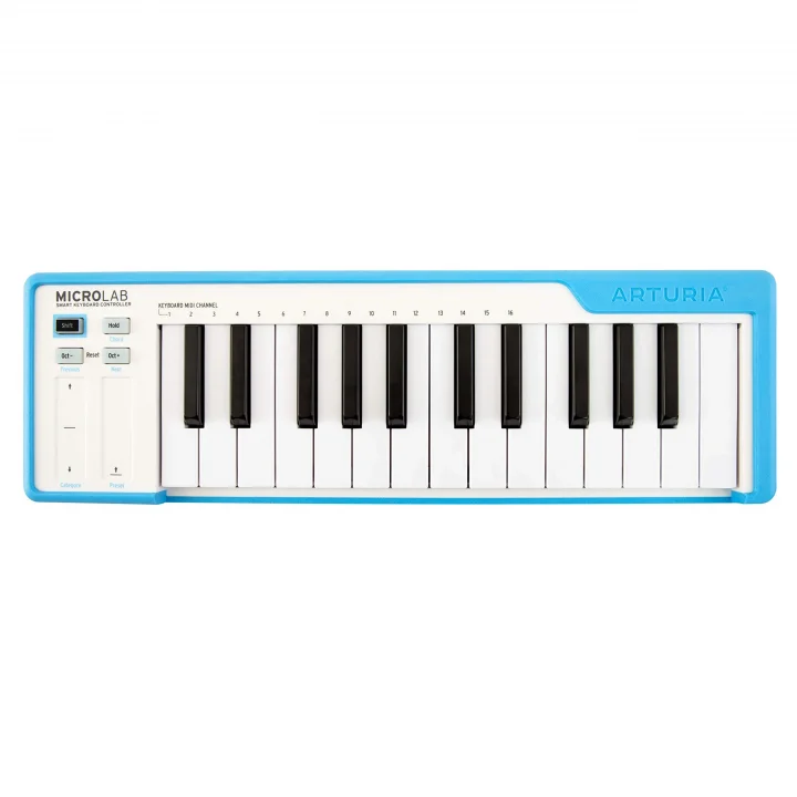 MicroLab 25 Tuş SlimKey Micro Keyboard, Mavi