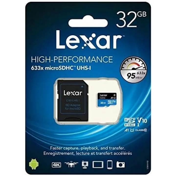 microSDHC Kart 32GB UHS-I High Performance 633x U1 100MB/s