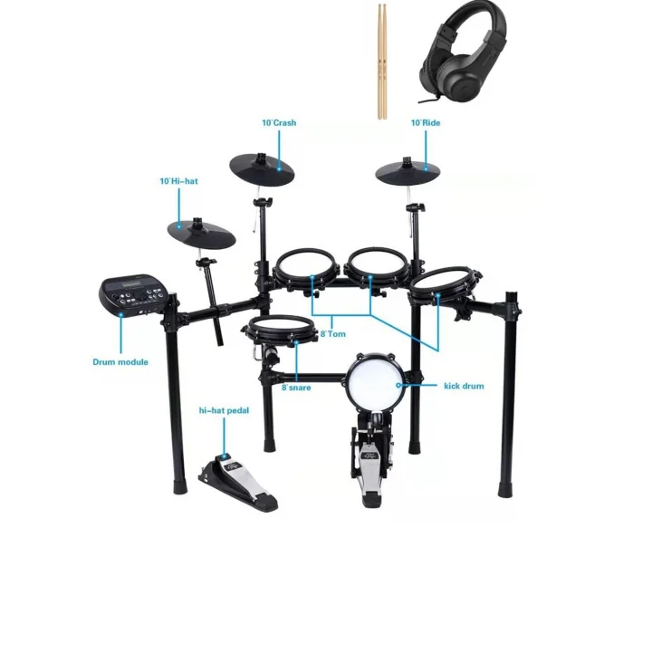 Midex DDX-190 Profesyonel Dijital Davul Elektronik Bateri (Kulaklık hediye)