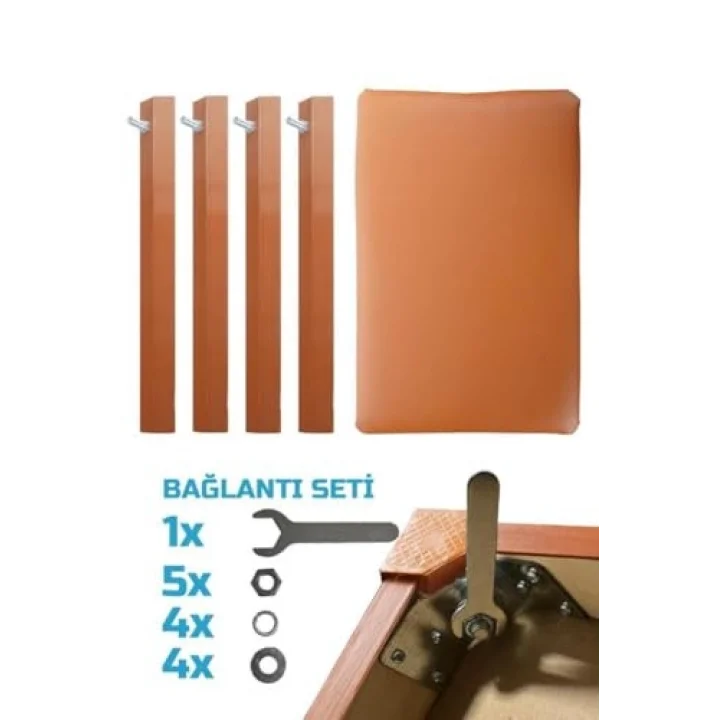 Midex TBX-144OR Üst Kalite Piyano Taburesi Gizli Bölmeli Turuncu Renk (32x54x48)