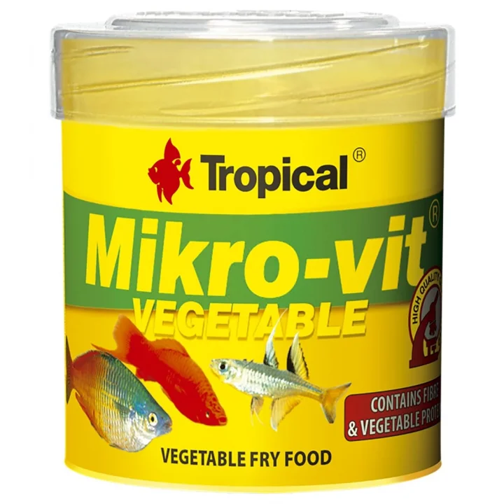 Mikro-Vit Vegetable Yavru Balıklar İçin Bitkisel Balık Yemi 50 Ml 32gr