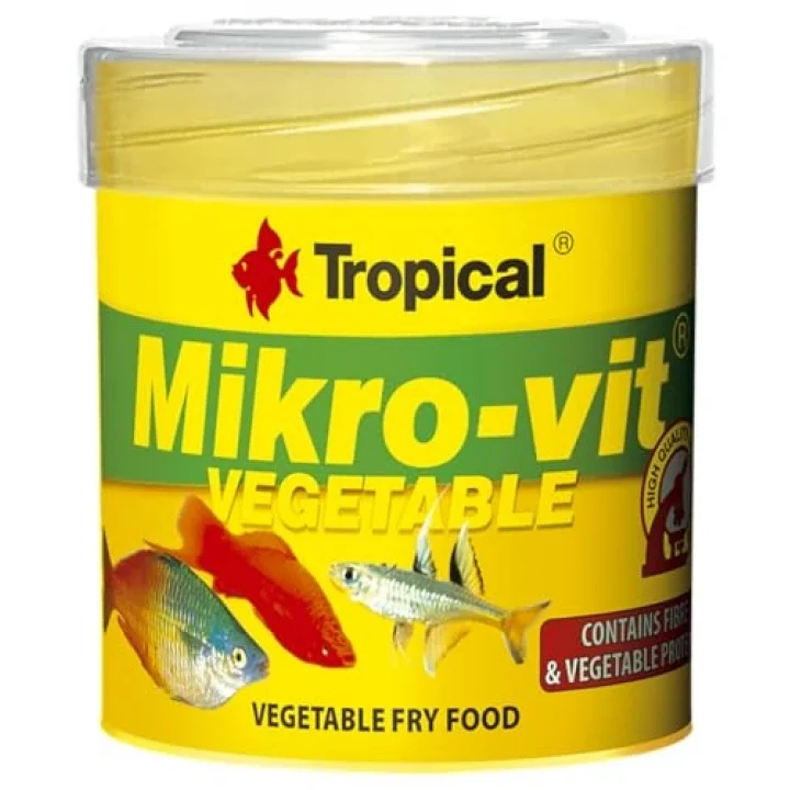 Mikro-Vit Vegetable Yavru Balıklar İçin Bitkisel Balık Yemi 50 Ml 32gr