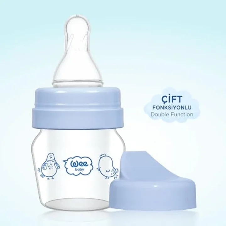 Mini Cam Alıştırma Bardağı Seti 30 ml - Mavi