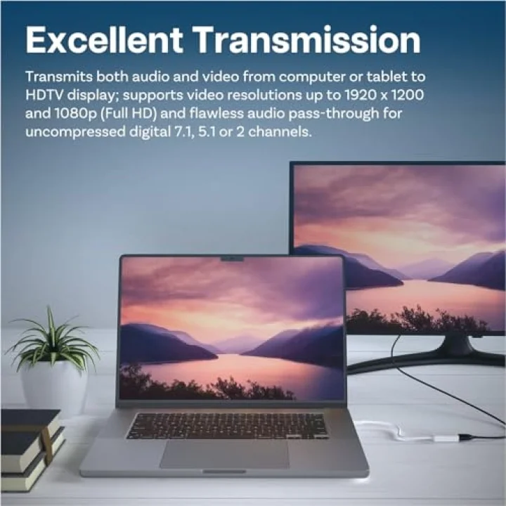 Mini Ekran Portu HDMI Adaptörü Mini DP (Thunderbolt) HDMI Dönüştürücü MacBook Pro MacBook Air Mac Mini Microsoft Surface Pro 3/4 vs. ile Uyumlu (Beyaz)