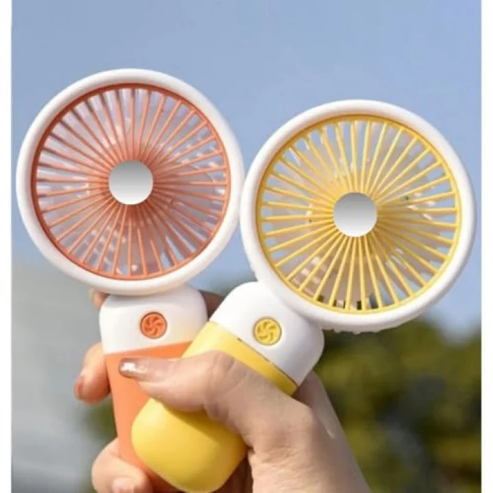Mini Fan Masaüstü Taşınabilir Telefon Stantlı Vantilatör 2 Özellik Bir Arada Taşınabilir Masaüstü Vantilatör Yüksek Hızlı Asorti Renk 1 Adet