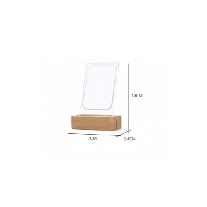 Mini Led Işıklı Ahşap Fotoğraf Çerçevesi
