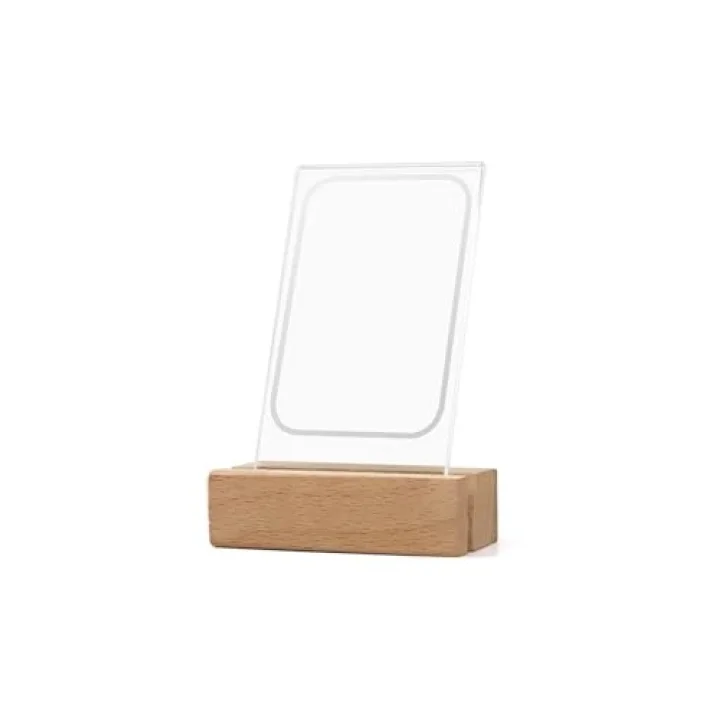 Mini Led Işıklı Ahşap Fotoğraf Çerçevesi