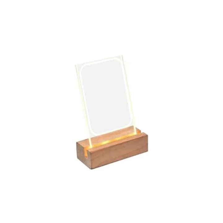Mini Led Işıklı Ahşap Fotoğraf Çerçevesi