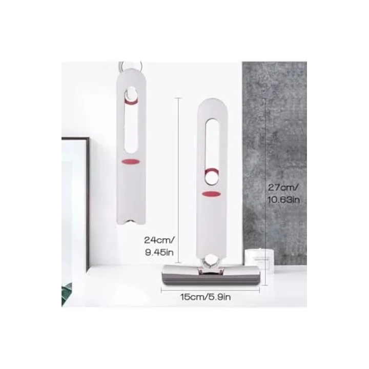 Mini Mop Taşınabilir Kendinden Sıkmalı Mini Temizlik Paspası Masa Üstü Banyo Araba İçin