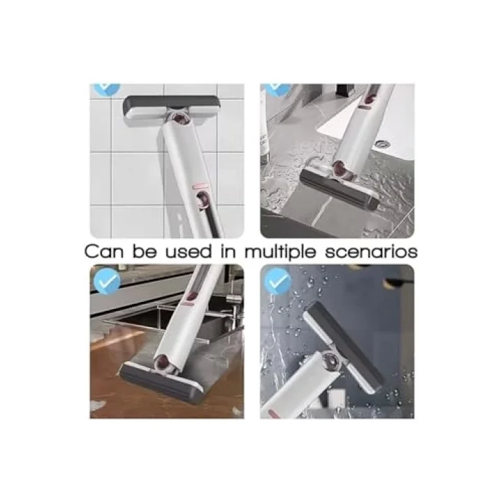 Mini Mop Taşınabilir Kendinden Sıkmalı Mini Temizlik Paspası Masa Üstü Banyo Araba İçin