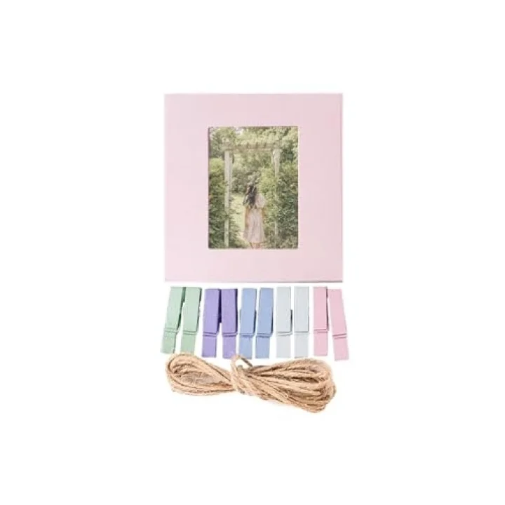Mini Resim Çerçeveli 10 Mandal Set