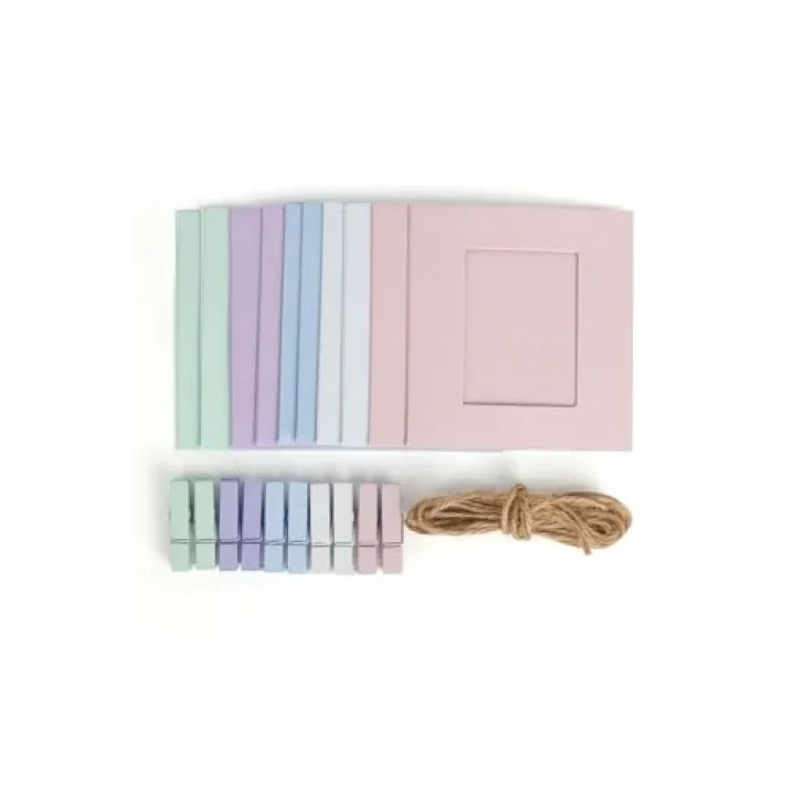 Mini Resim Çerçeveli 10 Mandal Set