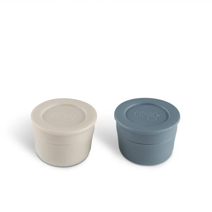 Mini Sos Kapları 2li Set - Light Gray/Dusty Blue 1196816